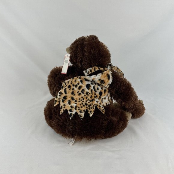 Peek A Boo Toys Brown Gorilla Ape 11” Plush Animal Print Shirt Hanging w/Tags - Picture 3 of 10